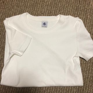 プチバトー(PETIT BATEAU)のPETIT BATEAU 白Tシャツ レディース(Tシャツ(半袖/袖なし))