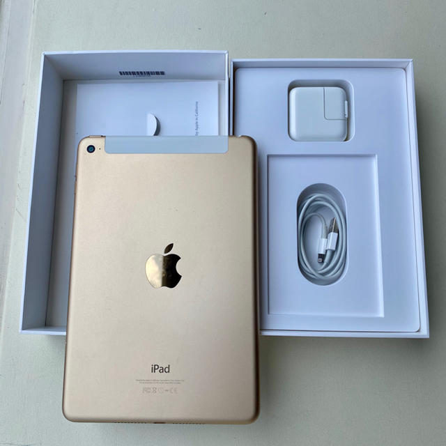 Apple(アップル)のApple iPad mini 4 Wi-Fi + Cellular 128GB スマホ/家電/カメラのPC/タブレット(タブレット)の商品写真