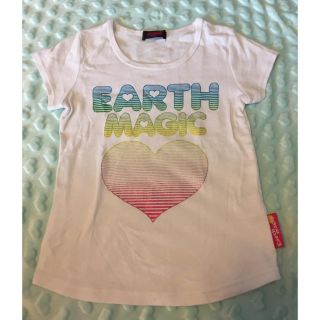 アースマジック(EARTHMAGIC)のアースマジック 白Tシャツ 150(Tシャツ/カットソー)