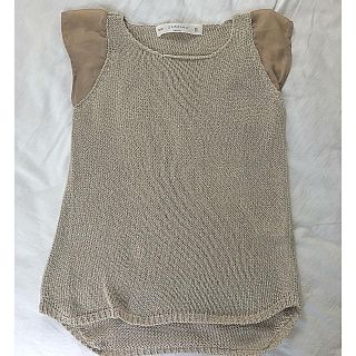 ザラ(ZARA)のZARA ニット　シフォンスリーブサマーニット(ニット/セーター)