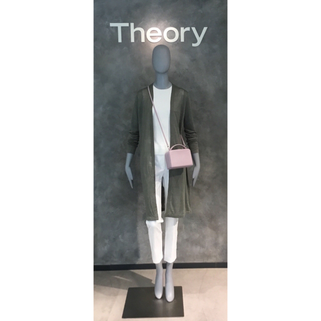 Theory 20ss ロングカーディガン カーキ-eastgate.mk