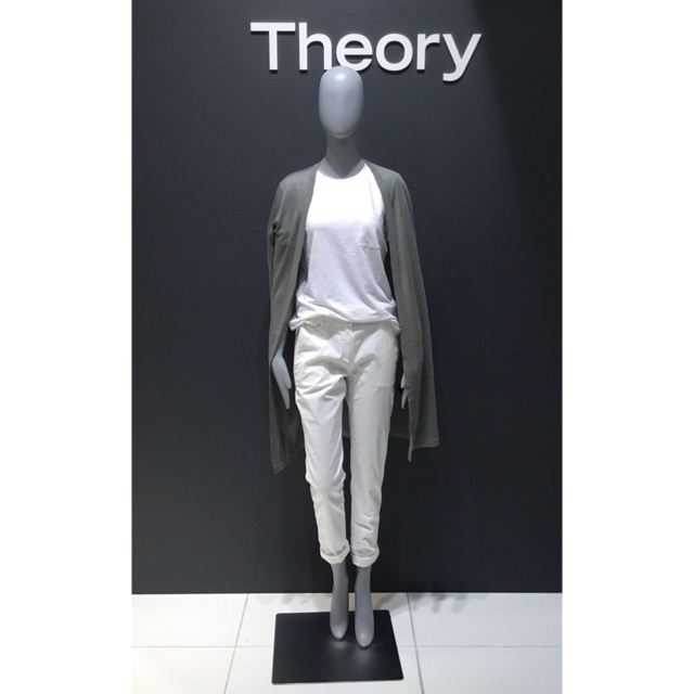 Theory 20ss ロングカーディガン カーキ-eastgate.mk