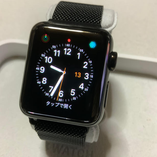 【国内正規品】 Apple Watch ブラックステンレス 38mm セルラー series3 Watch Apple - 腕時計(デジタル)