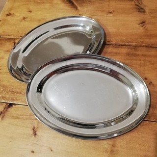 ムジルシリョウヒン(MUJI (無印良品))の無印良品★ステンレス製カレー皿2枚セット(食器)