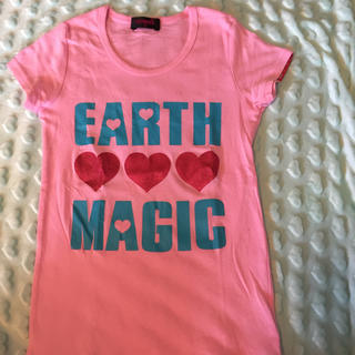 アースマジック(EARTHMAGIC)の未使用 アースマジック ピンクTシャツ(Tシャツ/カットソー)