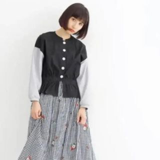 メルロー(merlot)のメルロー　新品　カットスリーブデニムブルゾン(ブルゾン)