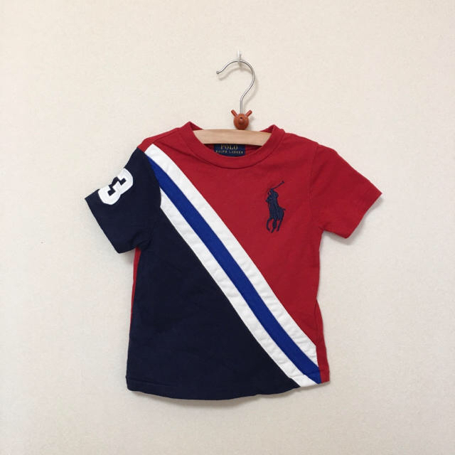 POLO RALPH LAUREN(ポロラルフローレン)のRALPH LAUREN★ラルフローレン★赤のＴシャツ　12M（80） キッズ/ベビー/マタニティのベビー服(~85cm)(Ｔシャツ)の商品写真