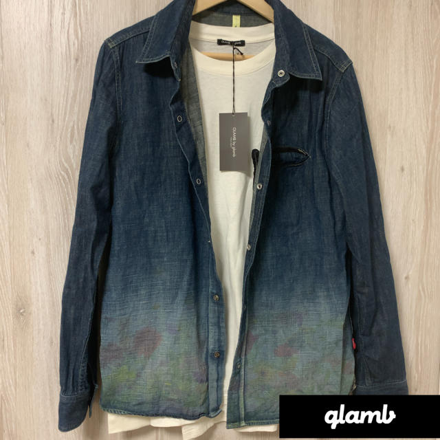 glamb(グラム)のグラム　glamb   エヴェリン　シャツ　レインボーステッチ　ロンT セット メンズのトップス(シャツ)の商品写真