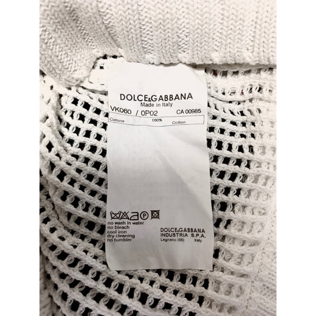DOLCE&GABBANA(ドルチェアンドガッバーナ)のレア DOLCE&GABBANA メッシュ ニット セーター メンズのトップス(ニット/セーター)の商品写真