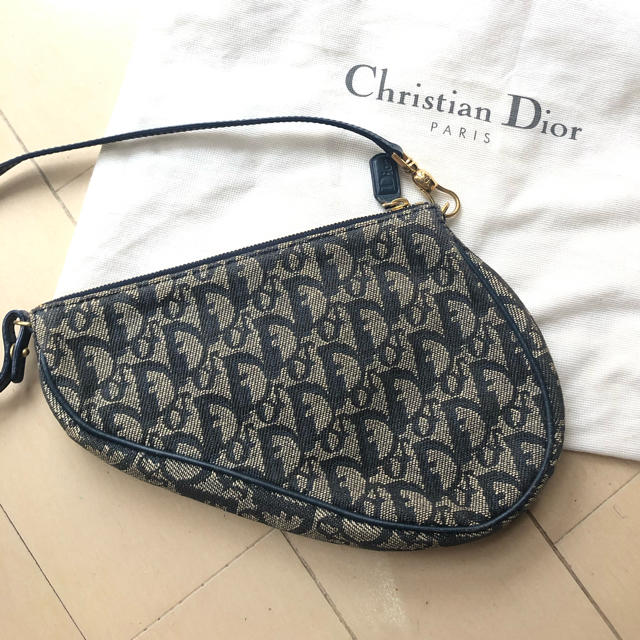 連休中のみセール‼︎☆Christian Dior☆サドルバッグ☆トロッター柄☆