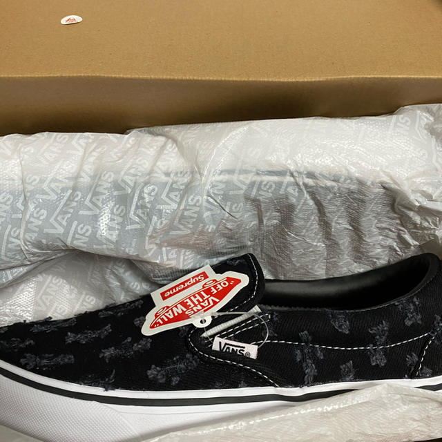 Supreme(シュプリーム)のSupreme Hole Denim Slip on BLACK 26.5 メンズの靴/シューズ(スニーカー)の商品写真