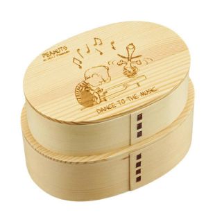 スヌーピー(SNOOPY)の新品 スヌーピー 曲げわっぱ 2段 お弁当箱 780ml(弁当用品)