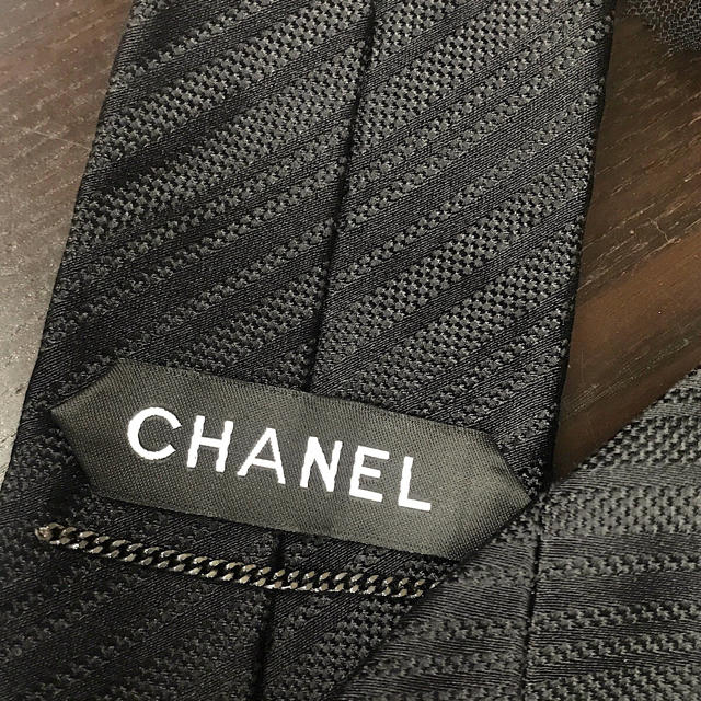 CHANEL(シャネル)のCHANEL シャネル シルク ネクタイ ブラック ココマーク  メンズのファッション小物(ネクタイ)の商品写真