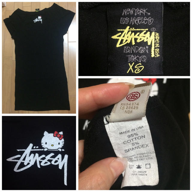 STUSSY - STUSSY キティちゃんコラボワンピの通販 by STUSSY - STUSSY キティちゃんコラボワンピの通販 by
