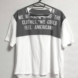 アメリカーナ(AMERICANA)のアメリカーナ　Americana ★ プリント　VネックTシャツ(Tシャツ(半袖/袖なし))