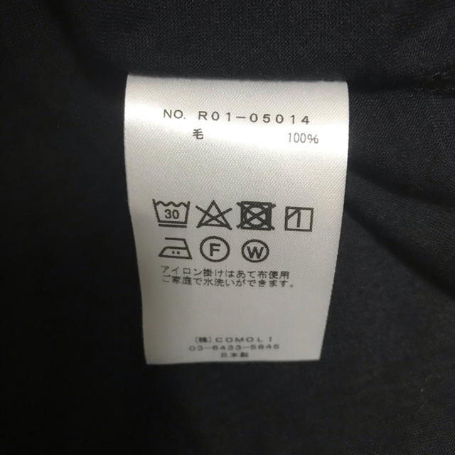 COMOLI(コモリ)のCOMOLI コモリ 20SS  ウール天竺 半袖クルー  NAVY サイズ2 メンズのトップス(Tシャツ/カットソー(半袖/袖なし))の商品写真