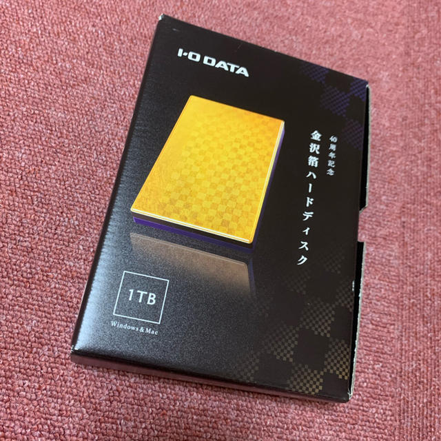 【期間限定お試し価格】 - IODATA アイオーデータ ハードディスク 金沢箔 40周年記念 PC周辺機器