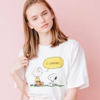 ヘザー(heather)のヘザー スヌーピー tシャツ(Tシャツ(半袖/袖なし))