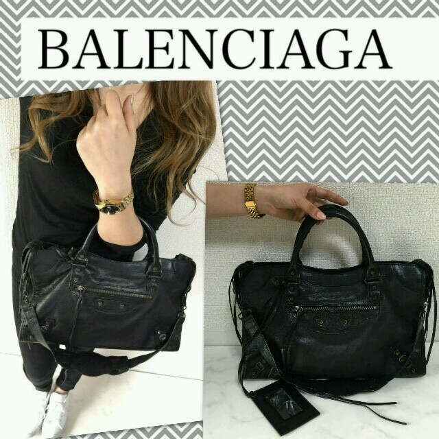 Balenciaga - バレンシアガ ザ・シティー バッグ 黒