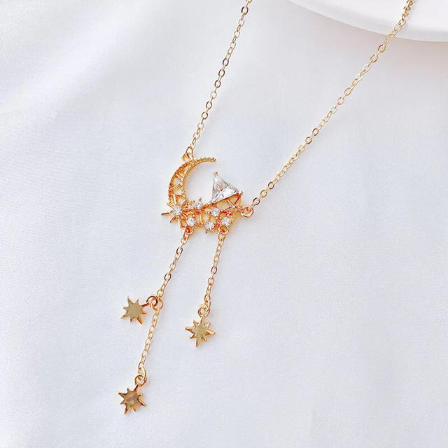 月 星 モチーフ ネックレス ゴールド | フリマアプリ ラクマ
