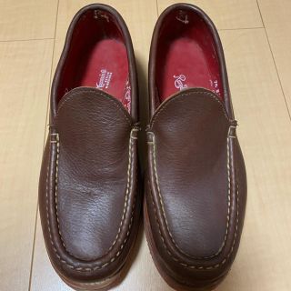 ラッセルモカシン(RUSSELL MOCCASIN)の最終値下げ　ラッセルモカシン　レザースリッポン　ブラウン(スリッポン/モカシン)