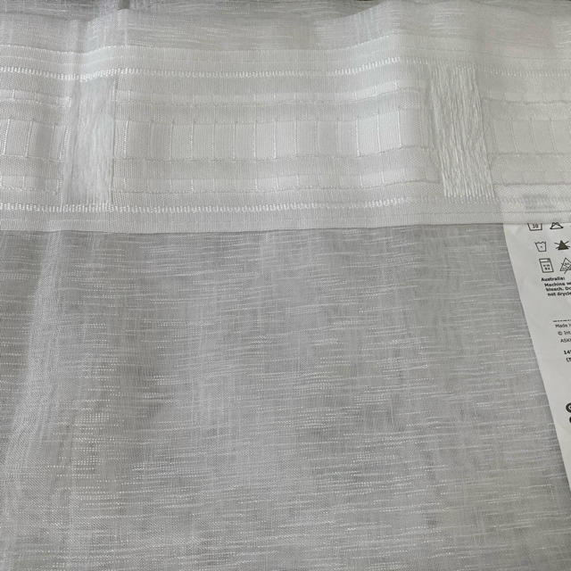 IKEA(イケア)のカーテン　ハギレ2枚セット　布　リメイク　 インテリア/住まい/日用品のカーテン/ブラインド(カーテン)の商品写真