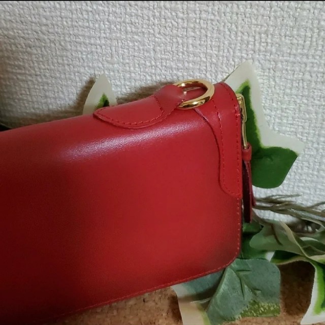 ヌメ革 本革 こがし 加工 ヌメ革 ラウンド長財布 マルカン付 鮮やかレッド 2