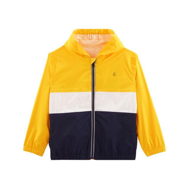 PETIT BATEAU(プチバトー)の2020ss プチバトー バイカラーウィンドブレーカー キッズ/ベビー/マタニティのキッズ服男の子用(90cm~)(ジャケット/上着)の商品写真