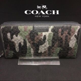 コーチ(COACH)のプレゼントにも❤️新品コーチ カモフラ  迷彩柄 防水 ラウンドファスナー長財布(長財布)