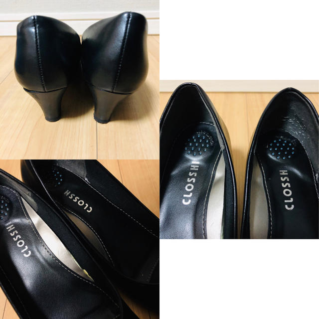 パンプス　黒　クロッシー　レディース レディースの靴/シューズ(ハイヒール/パンプス)の商品写真
