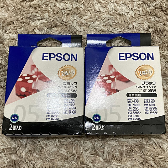 EPSON(エプソン)のエプソン　EPSON   インクカートリッジ　ブラック　IC1BK05W スマホ/家電/カメラのPC/タブレット(PC周辺機器)の商品写真