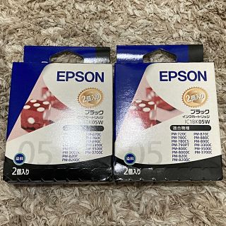 エプソン(EPSON)のエプソン　EPSON   インクカートリッジ　ブラック　IC1BK05W(PC周辺機器)