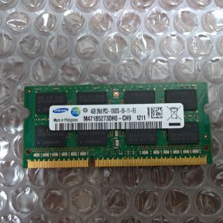 サムスン(SAMSUNG)のS.ODIMM DDR3 10600 4G PC メモリ(PCパーツ)