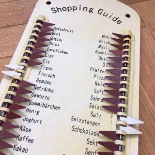 ドイツ　インテリア　shopping guide  ブリキ製ボード　ビンテージ風(その他)