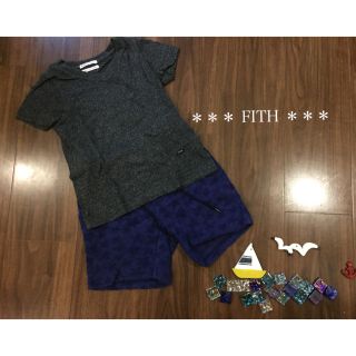 フィス(FITH)の★ FITH フィス 半袖Vネック Ｔシャツ 100 ★ デニム＆ダンガリー(Tシャツ/カットソー)