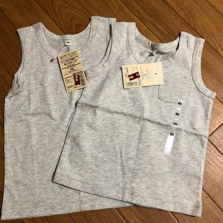 ムジルシリョウヒン(MUJI (無印良品))の【新品未使用】無印良品 タンクトップ 90 100(Tシャツ/カットソー)