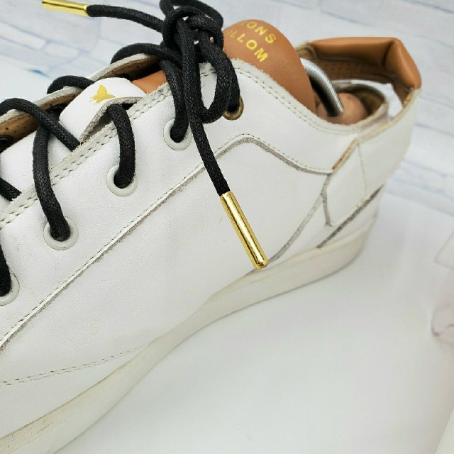 【2020新作！高品質】 ワックス加工 シューレース ブラック120cm メンズの靴/シューズ(スニーカー)の商品写真