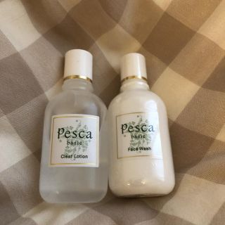 ペスカフェイスウォッシュ30mlとクリアローション30ml(洗顔料)