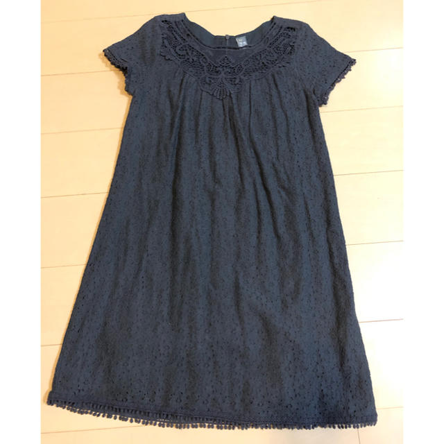 ZARA KIDS(ザラキッズ)の［美品］ZARA kids チャコール　ワンピース キッズ/ベビー/マタニティのキッズ服女の子用(90cm~)(ワンピース)の商品写真