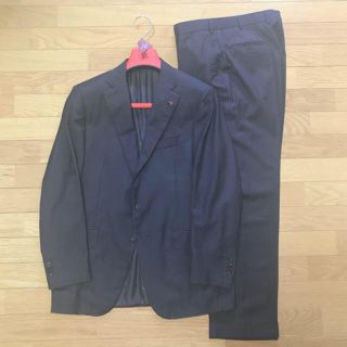 ブルネロクチネリ(BRUNELLO CUCINELLI)のISAIA イザイア　ダークブラウンストライプ　スーツ　セットアップ(セットアップ)