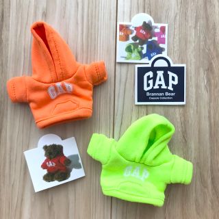 ギャップ(GAP)の《新品、未使用》GAP ガチャ ガチャガチャ パーカー オレンジ 黄緑 かわいい(ぬいぐるみ)