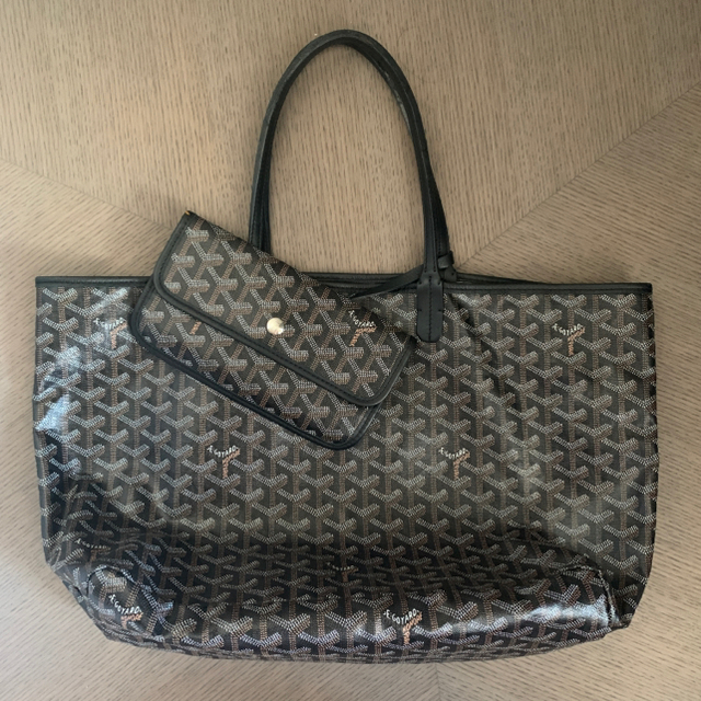 GOYARD ゴヤール サンルイPM ブラック トートバッグ -マチ約14cm