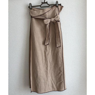 フラワー(flower)のmature wrap skirt(ひざ丈スカート)