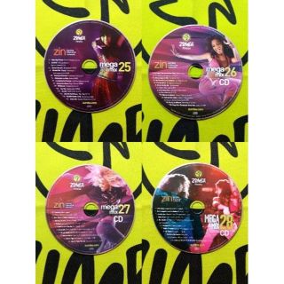 ズンバ(Zumba)のZUMBA　ズンバ　MEGAMIX　CD　25　26　27　28　4枚セット(ポップス/ロック(洋楽))