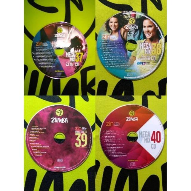 Zumba(ズンバ)のZUMBA　ズンバ　MEGAMIX　CD　37　38　39　40　4枚セット エンタメ/ホビーのCD(ポップス/ロック(洋楽))の商品写真