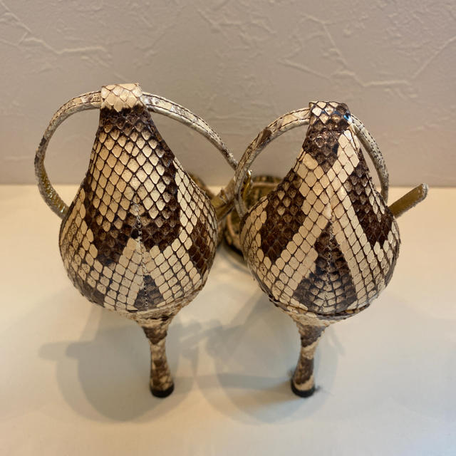 極美品】DOLCE&GABBANA ハートのパイソンサンダル | wellsprings.uk.net