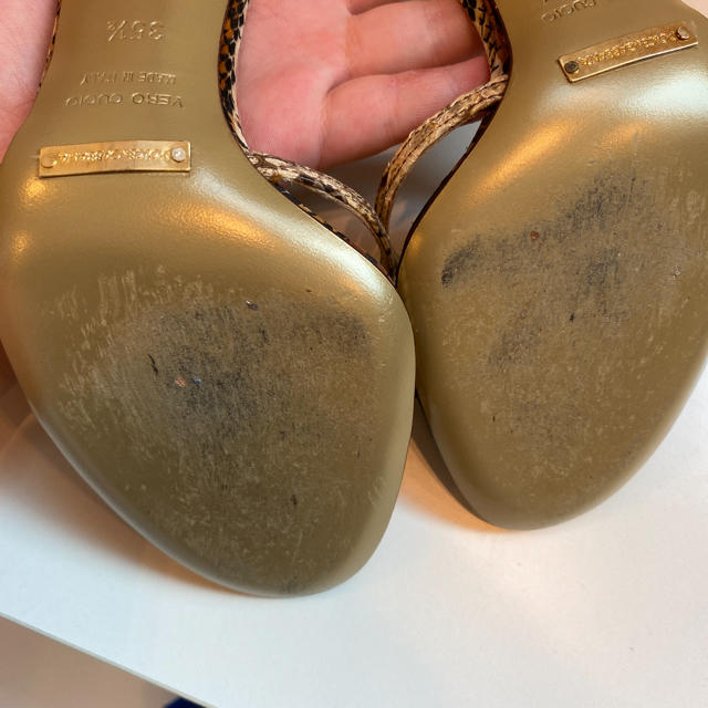 極美品】DOLCE&GABBANA ハートのパイソンサンダル | wellsprings.uk.net