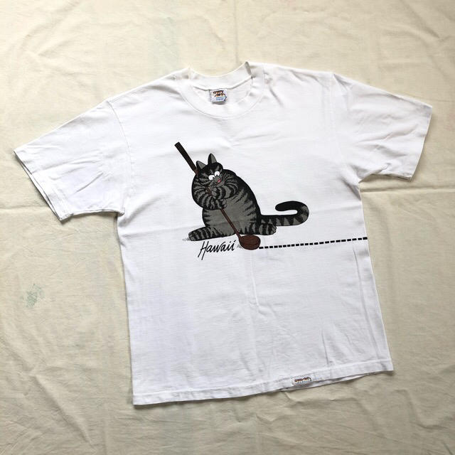 ART VINTAGE(アートヴィンテージ)のUSA製 クリバンキャット ゴルフ 猫 tシャツ 海外古着 ネコt 猫t ねずみ メンズのトップス(Tシャツ/カットソー(半袖/袖なし))の商品写真