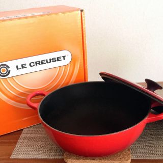 ルクルーゼ(LE CREUSET)のル・クルーゼ　ブラックマットホーロー　IH可能　22(鍋/フライパン)