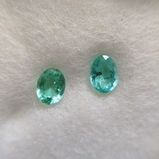 パライバトルマリン ルース 0.1ct×2pcs (各種パーツ)